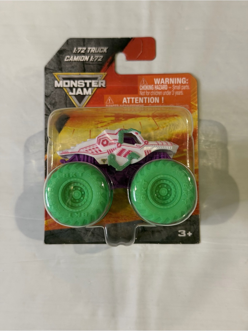 Monster Jam 1:72 Scale Monster Truck White Green Wheels Spin Master 2026 New
